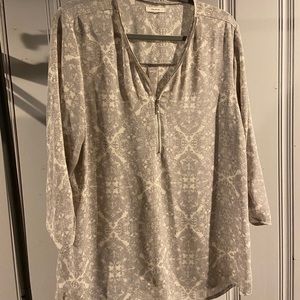 Maurice's Gray Blouse, XL